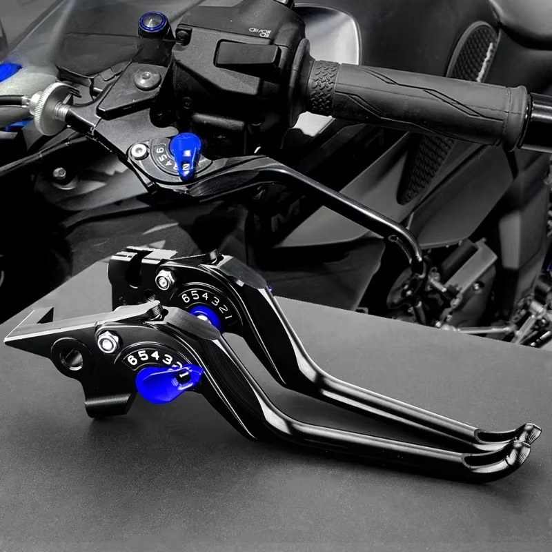 Cnc Aluminum Adjustable Brake Clutch Levers - ใหม่สำหรับ Yamaha MT07 2025 2026 Tenere