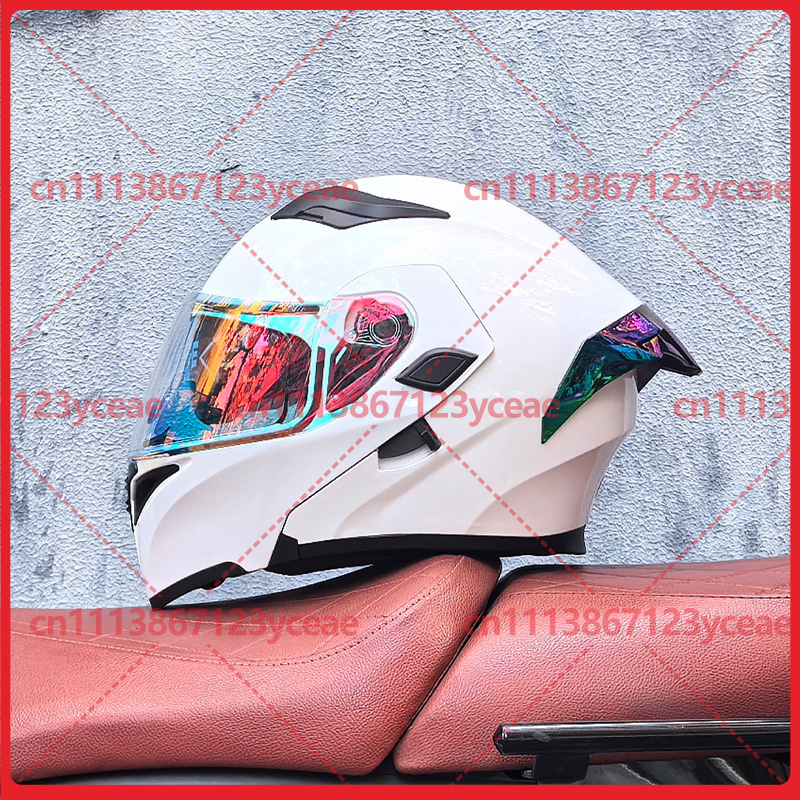 หมวกกันน็อคมอเตอร์ไซค์แบบโมดูล - Dual Visor Motorcycle Racing Helmet บทวิจารณ์และราคา