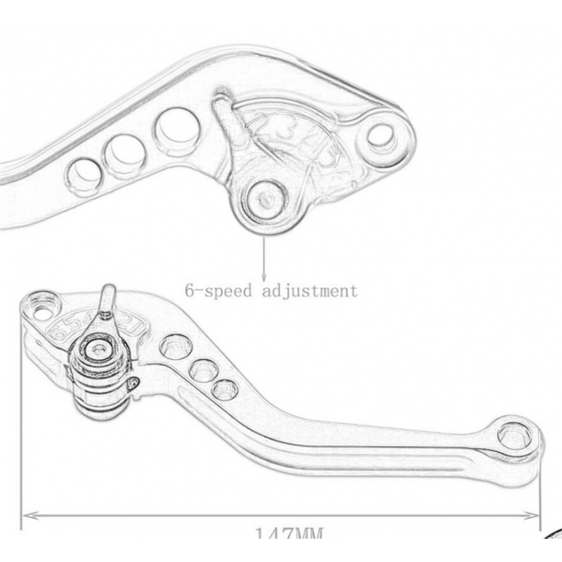 คันเบรกและคันคลัตช์แบบสั้นสำหร - Cnc Aluminum Adjustable Brake Clutch Levers บทวิจารณ์และราคา