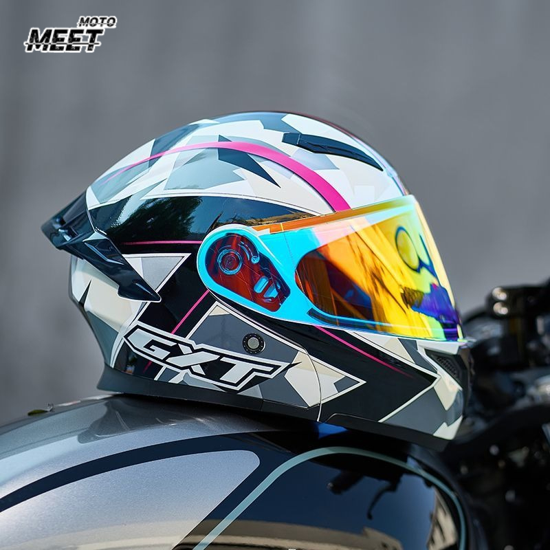 หมวกกันน็อคเต็มใบได้รับการรับร - Full Face Motorcycle Helmet With Bluetooth บทวิจารณ์และราคา