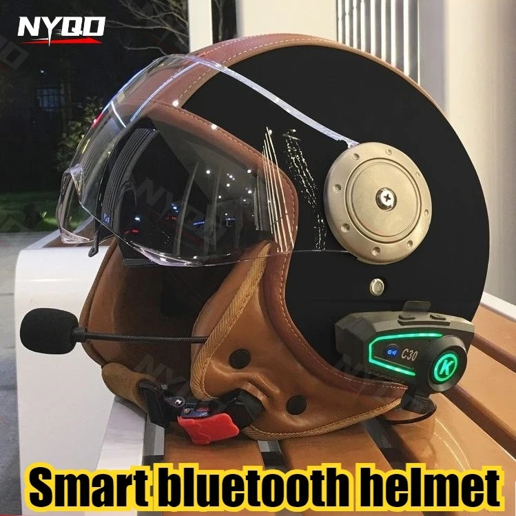 หมวกกันน็อคบลูทูธอัจฉริยะแบบมี - Full Face Motorcycle Helmet With Bluetooth บทวิจารณ์และราคา